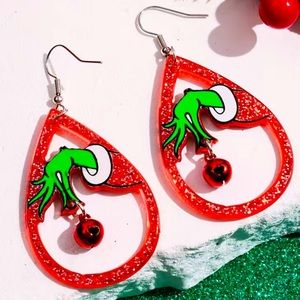 The Grinch Christmas Earrings